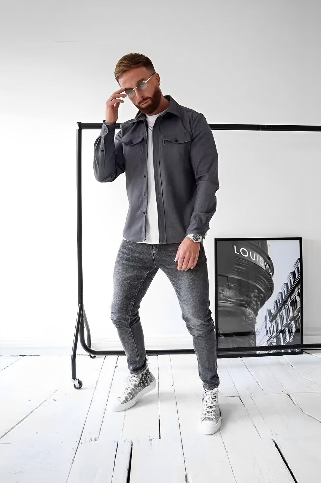 Men's Long-Sleeve Casual Shirt for Everyday Comfort