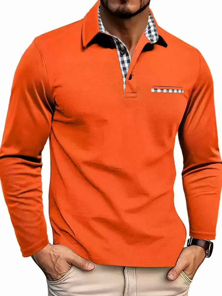 Men's Long-Sleeve Polo Shirt