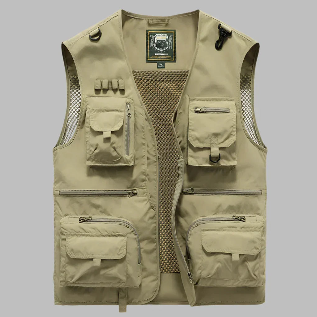Men's Multi-Pocket Outdoor Explorer Vest - Functional & Durable