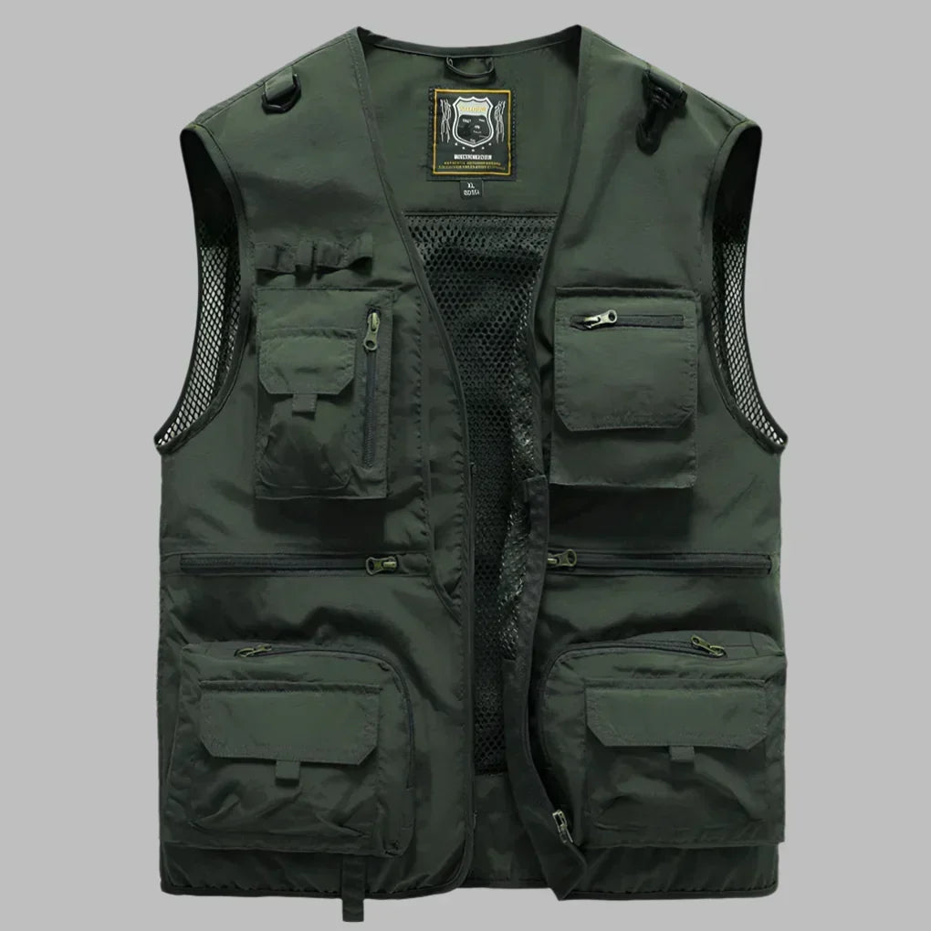 Men's Multi-Pocket Outdoor Explorer Vest - Functional & Durable