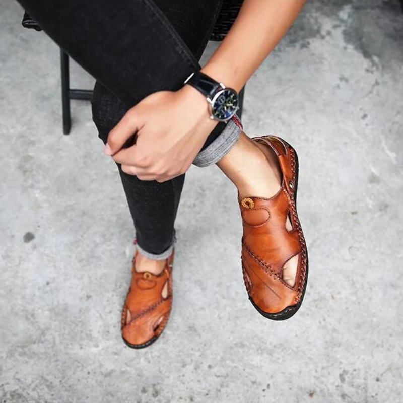 Men's Orthopedic Leather Sandals
