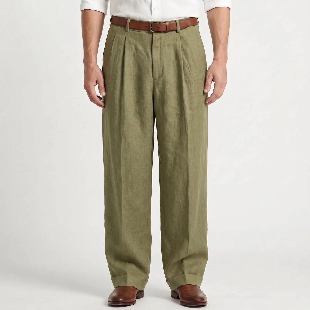 Men's Pleated Pants