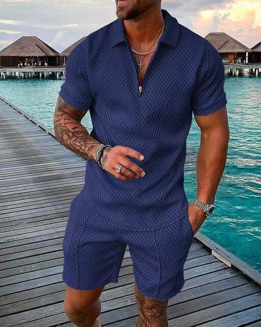Men's Polo and Shorts Summer Set