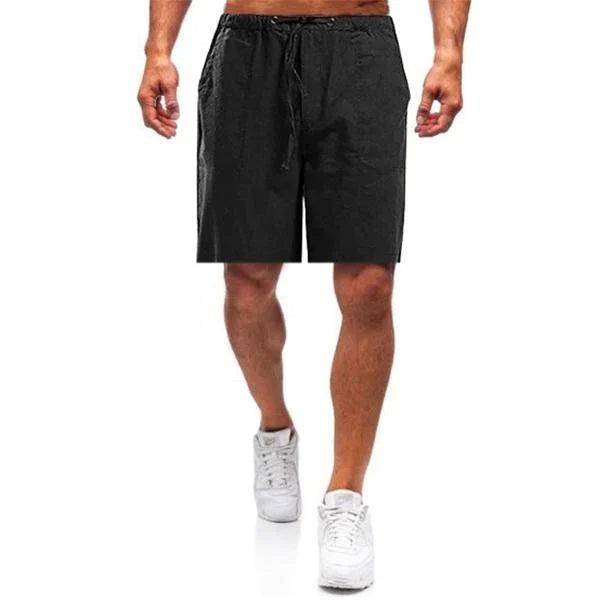 Men's Relaxed Fit Linen Shorts - Lightweight Summer Everyday Shorts