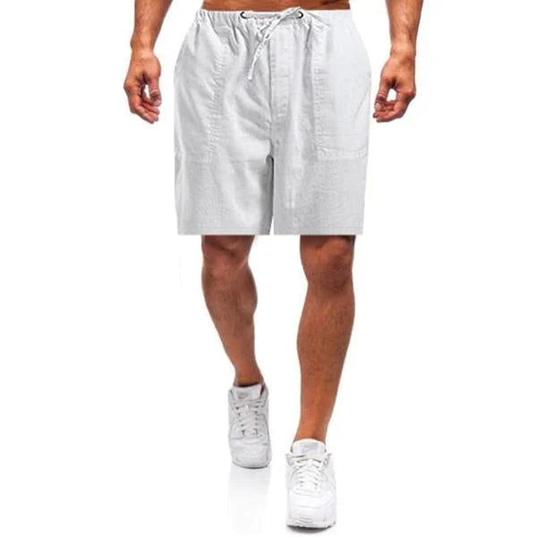 Men's Relaxed Fit Linen Shorts - Lightweight Summer Everyday Shorts