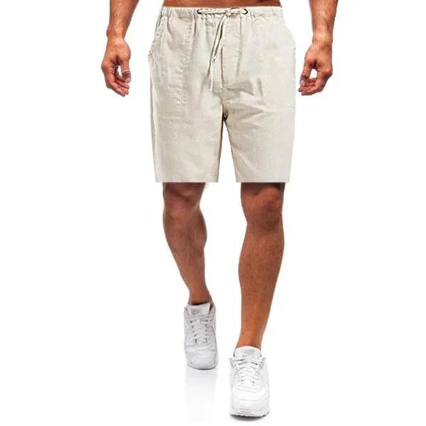 Men's Relaxed Fit Linen Shorts - Lightweight Summer Everyday Shorts