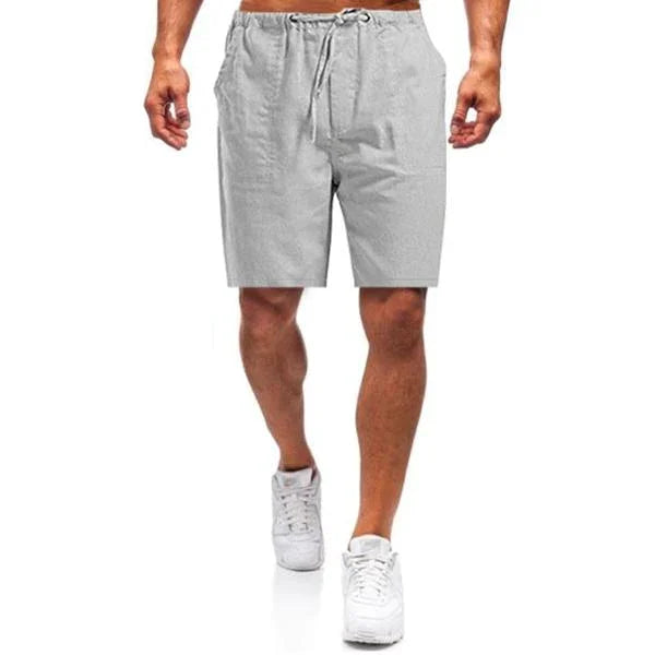Men's Relaxed Fit Linen Shorts - Lightweight Summer Everyday Shorts