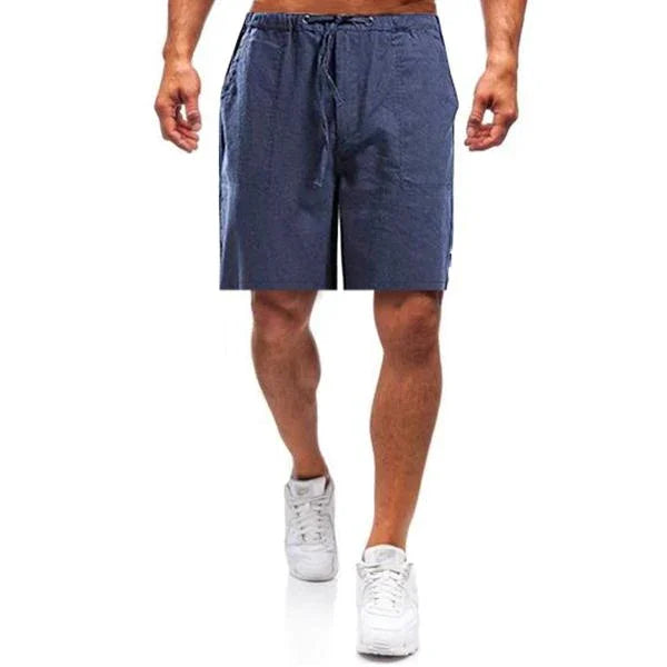 Men's Relaxed Fit Linen Shorts - Lightweight Summer Everyday Shorts