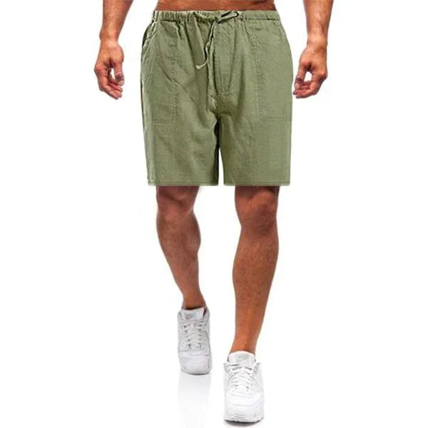 Men's Relaxed Fit Linen Shorts - Lightweight Summer Everyday Shorts