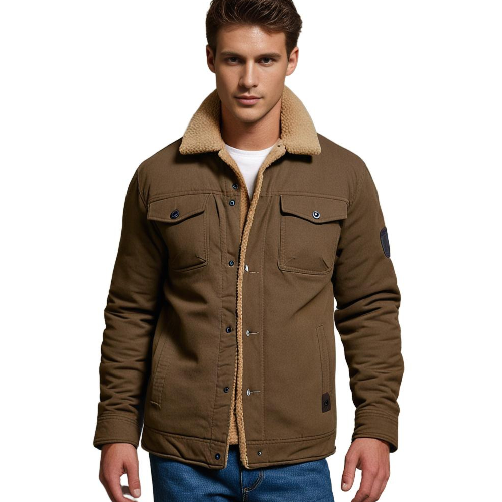 Men's Sherpa-Lined Trucker Jacket