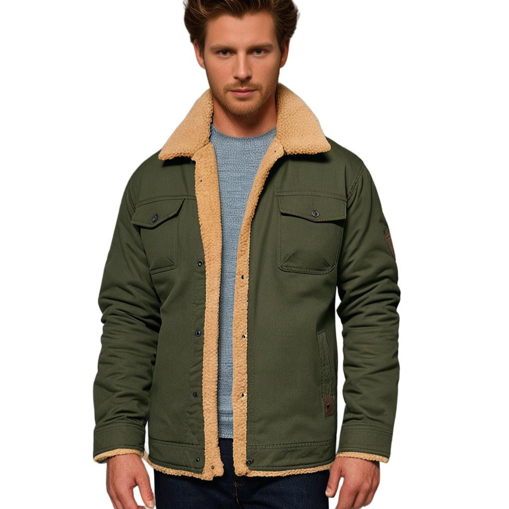Men's Sherpa-Lined Trucker Jacket