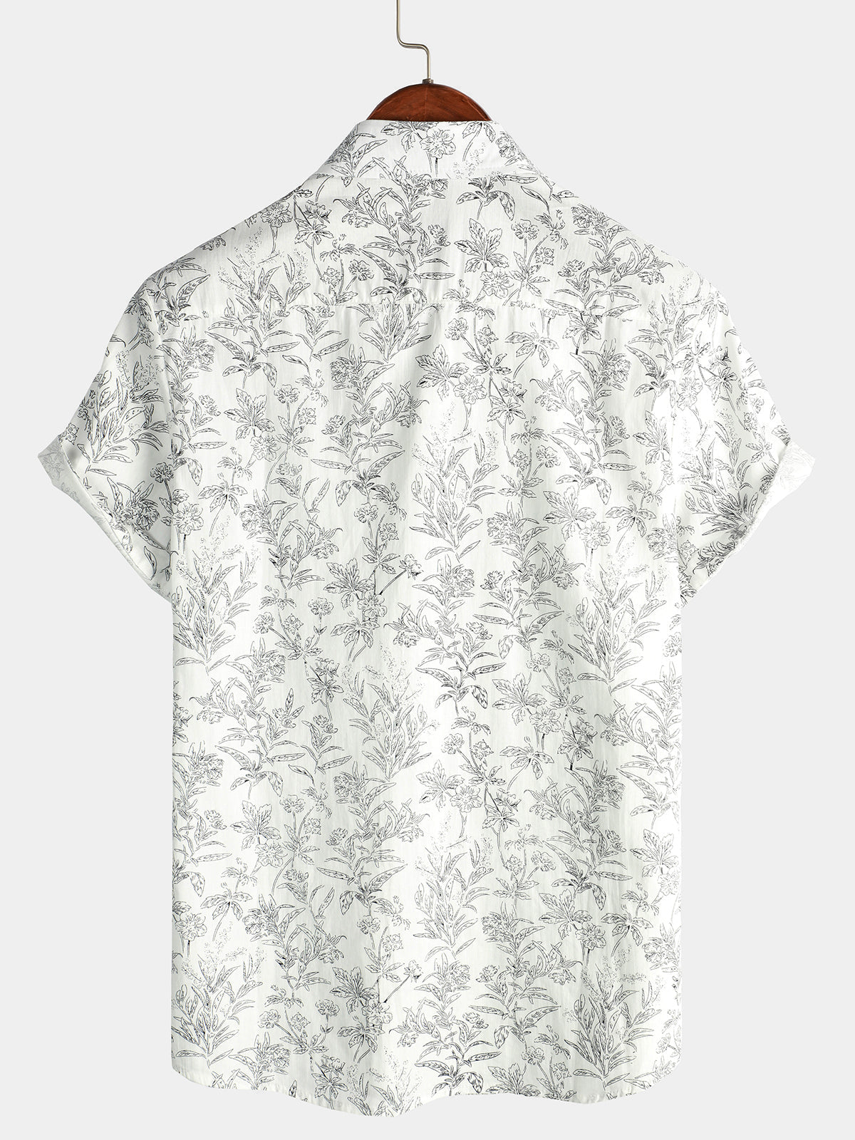 Men's Short-Sleeve Cotton Hawaiian Shirt