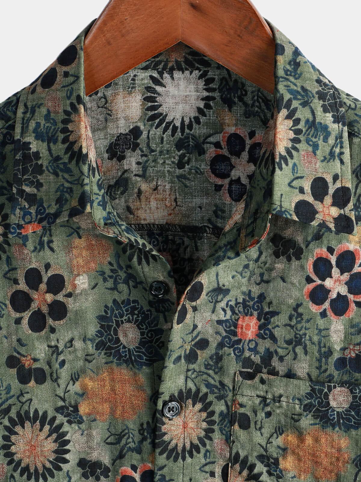 Men's Short-Sleeve Cotton Hawaiian Shirt