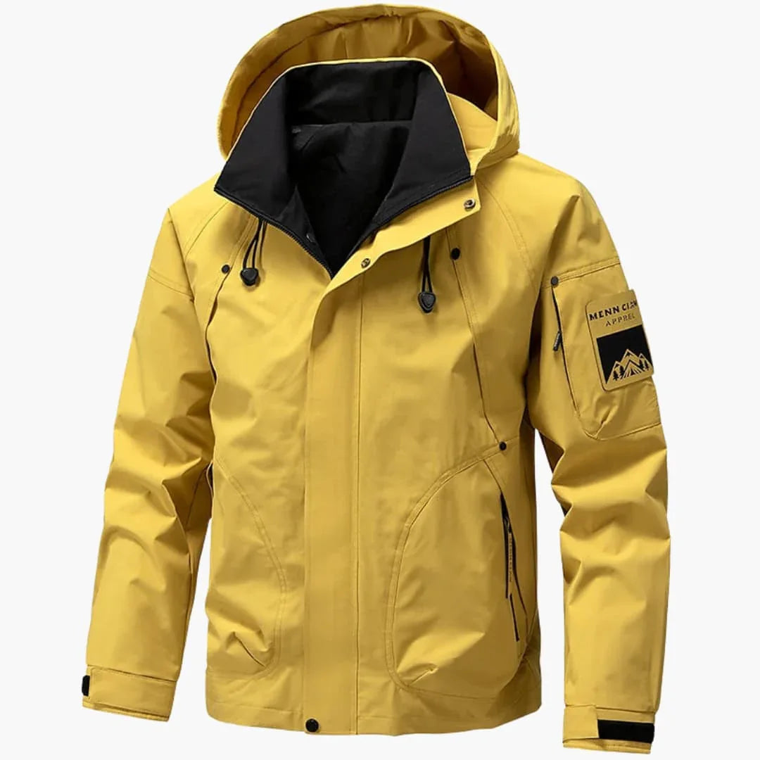 Men's Ski Jacket with Hood and Zipper