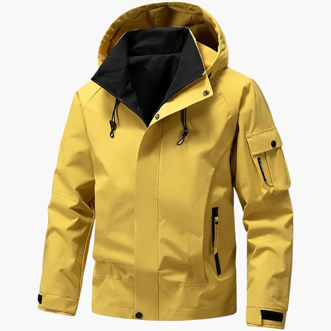 Men's Ski Jacket with Hood and Zipper