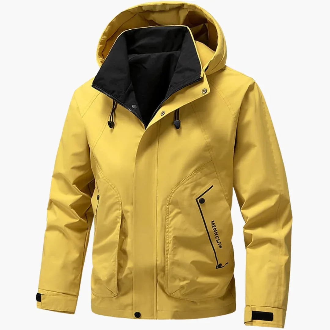 Men's Ski Jacket with Hood and Zipper