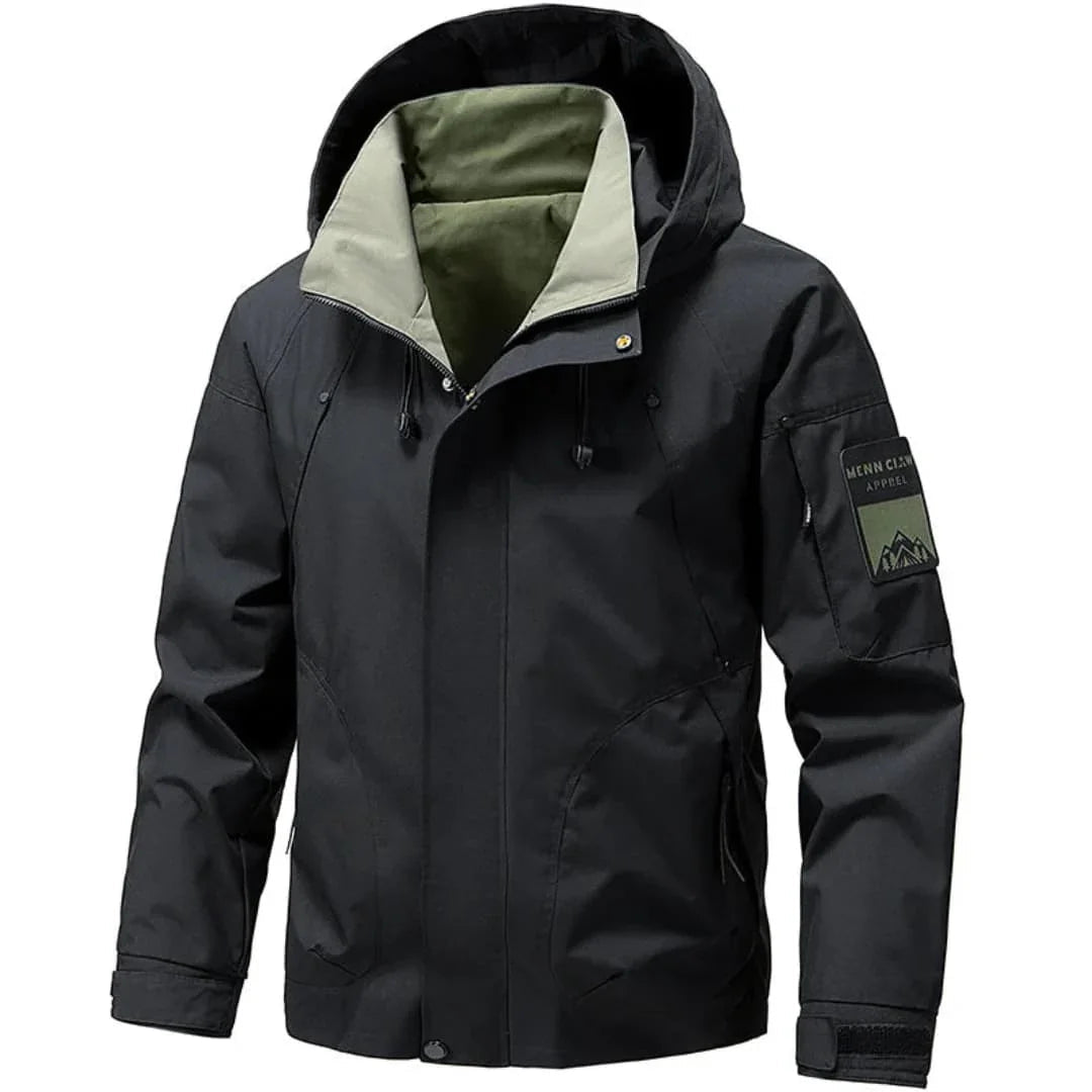 Men's Ski Jacket with Hood and Zipper