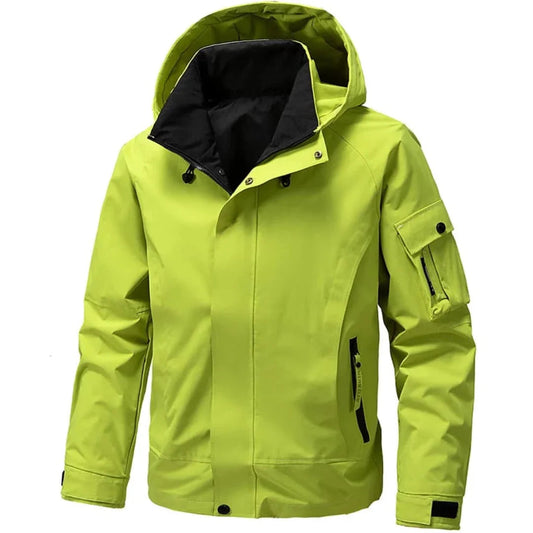 Men's Ski Jacket with Hood and Zipper