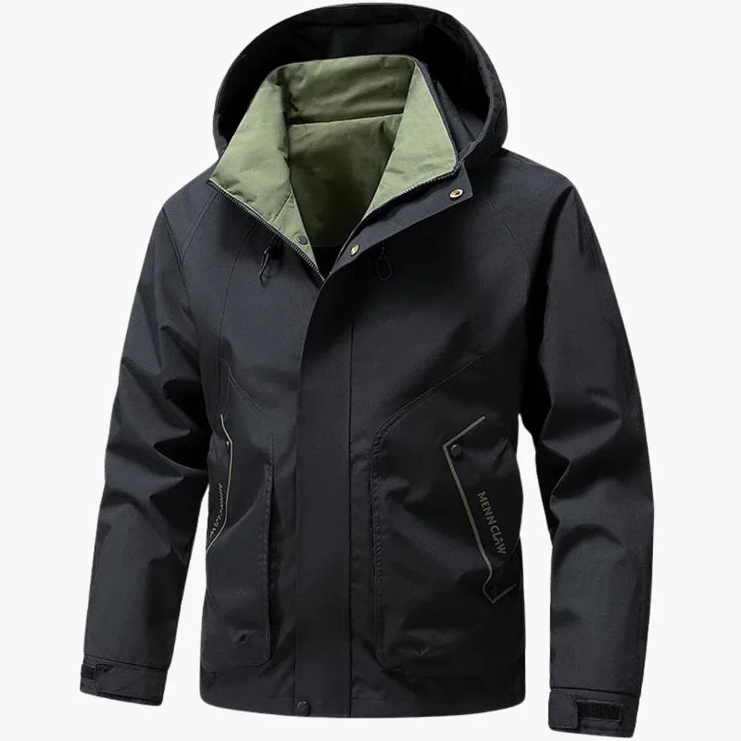 Men's Ski Jacket with Hood and Zipper