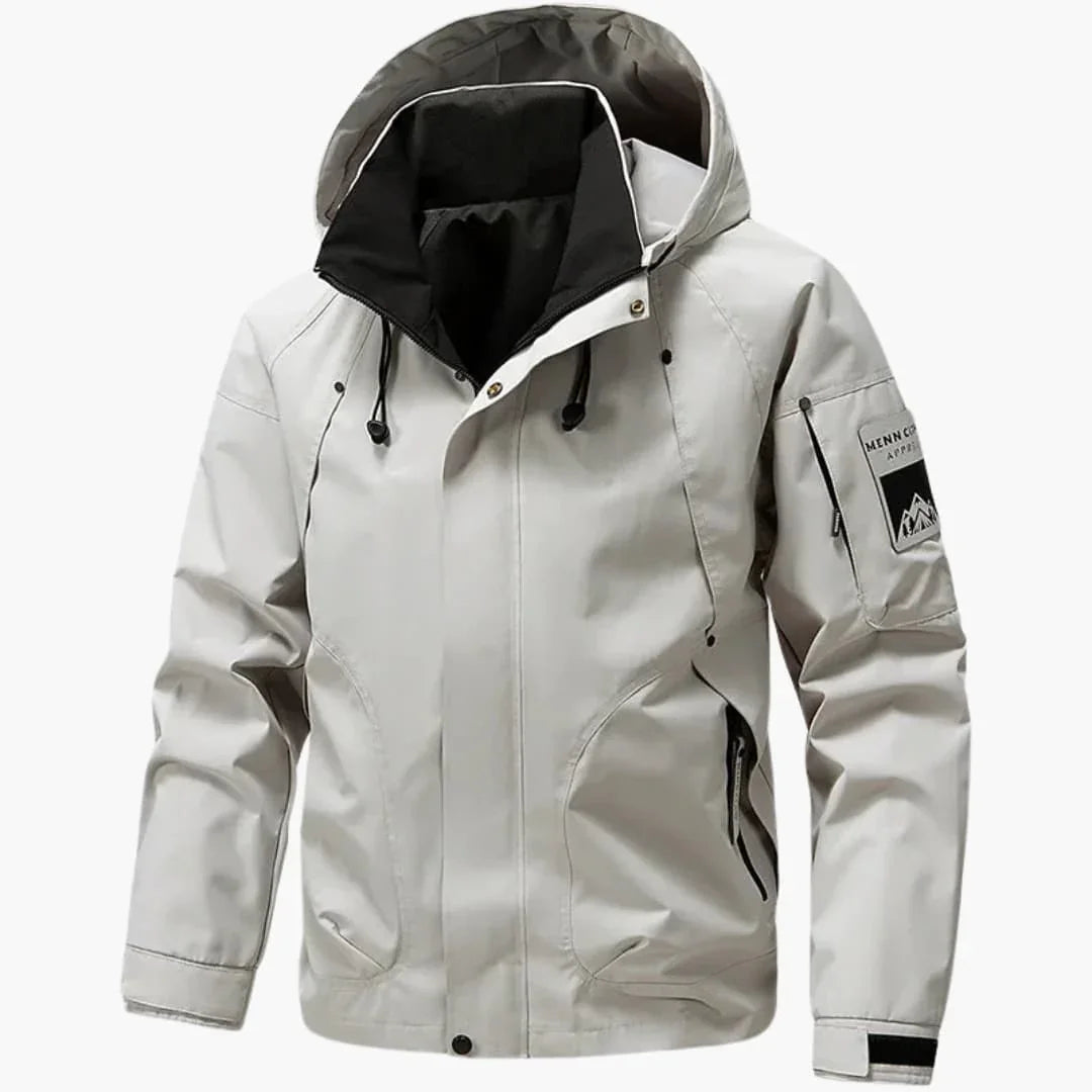 Men's Ski Jacket with Hood and Zipper