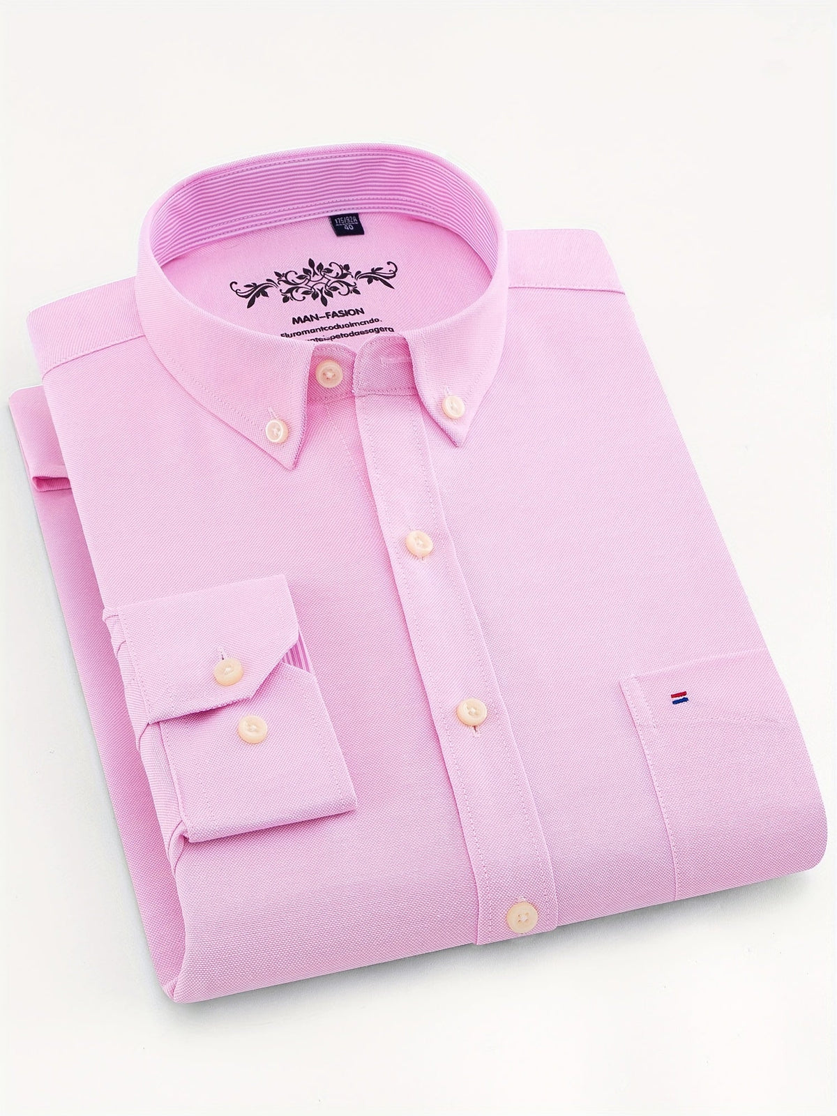 Men's Solid Collared Shirt with Pocket