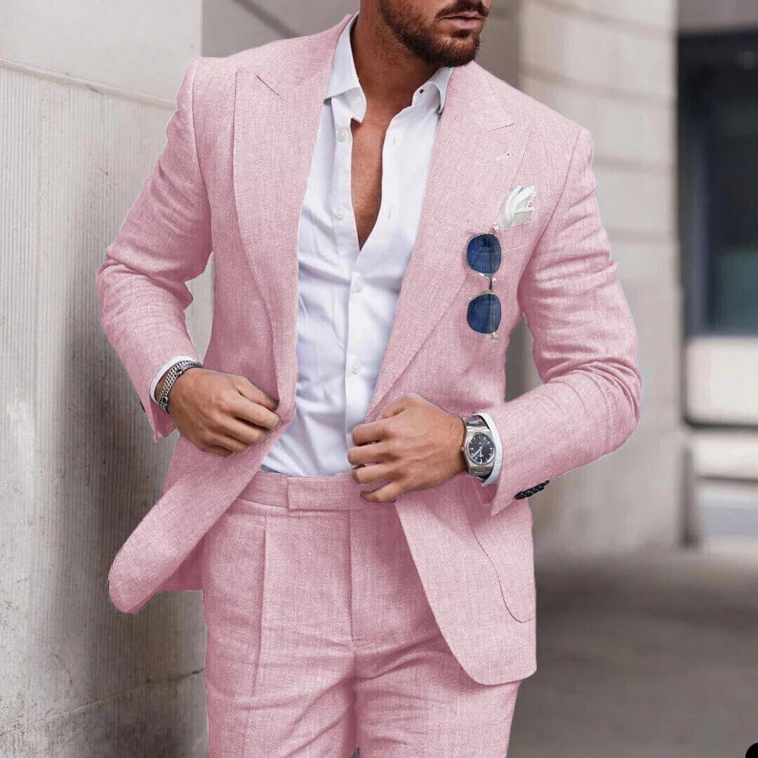 Men's Two-Piece Suit for Beach Weddings