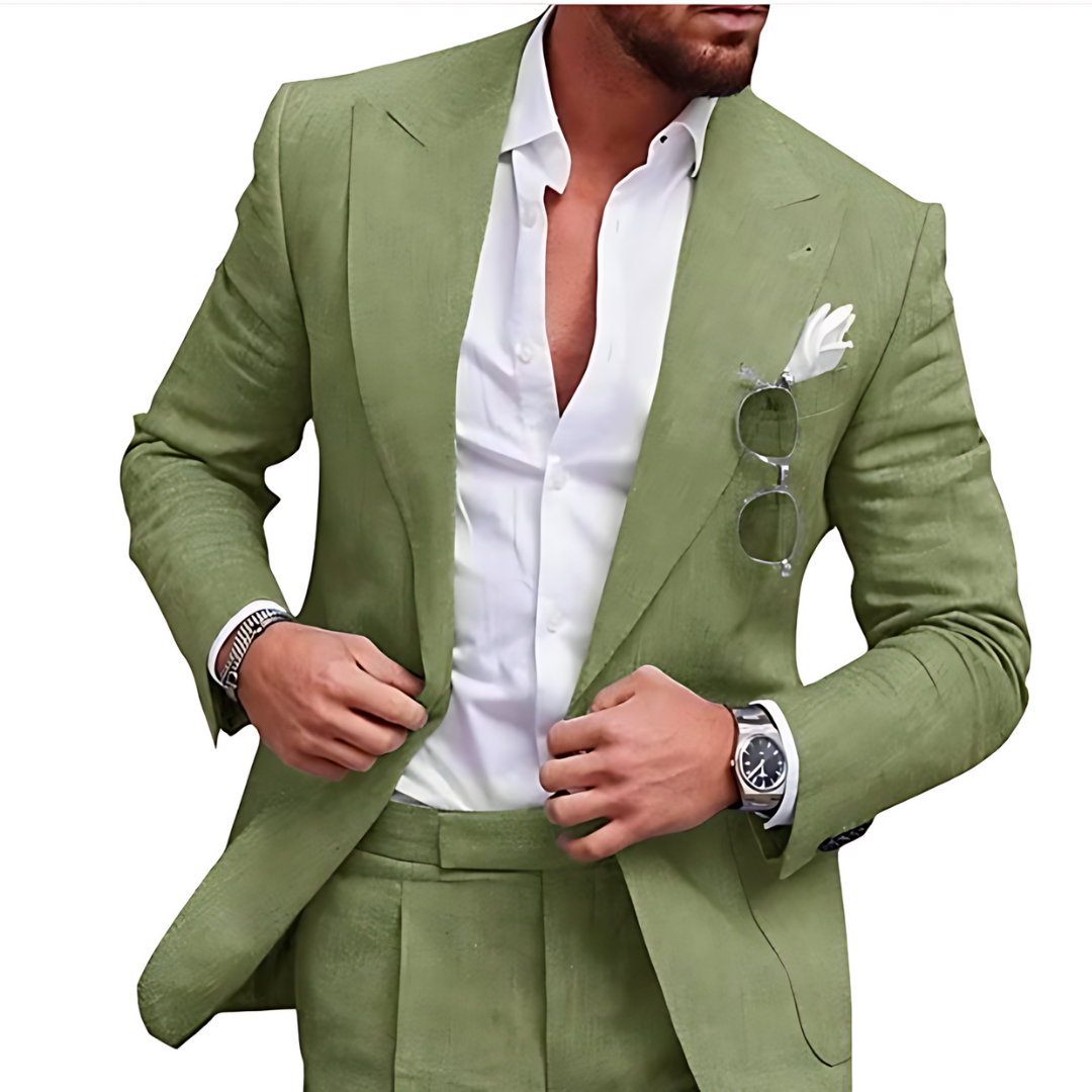 Men's Two-Piece Suit for Beach Weddings