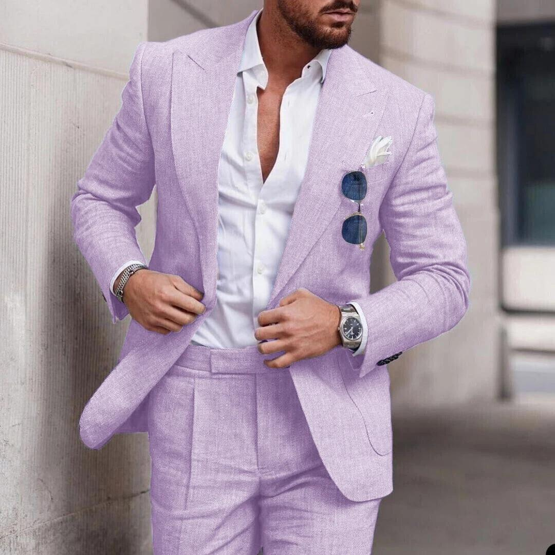 Men's Two-Piece Suit for Beach Weddings