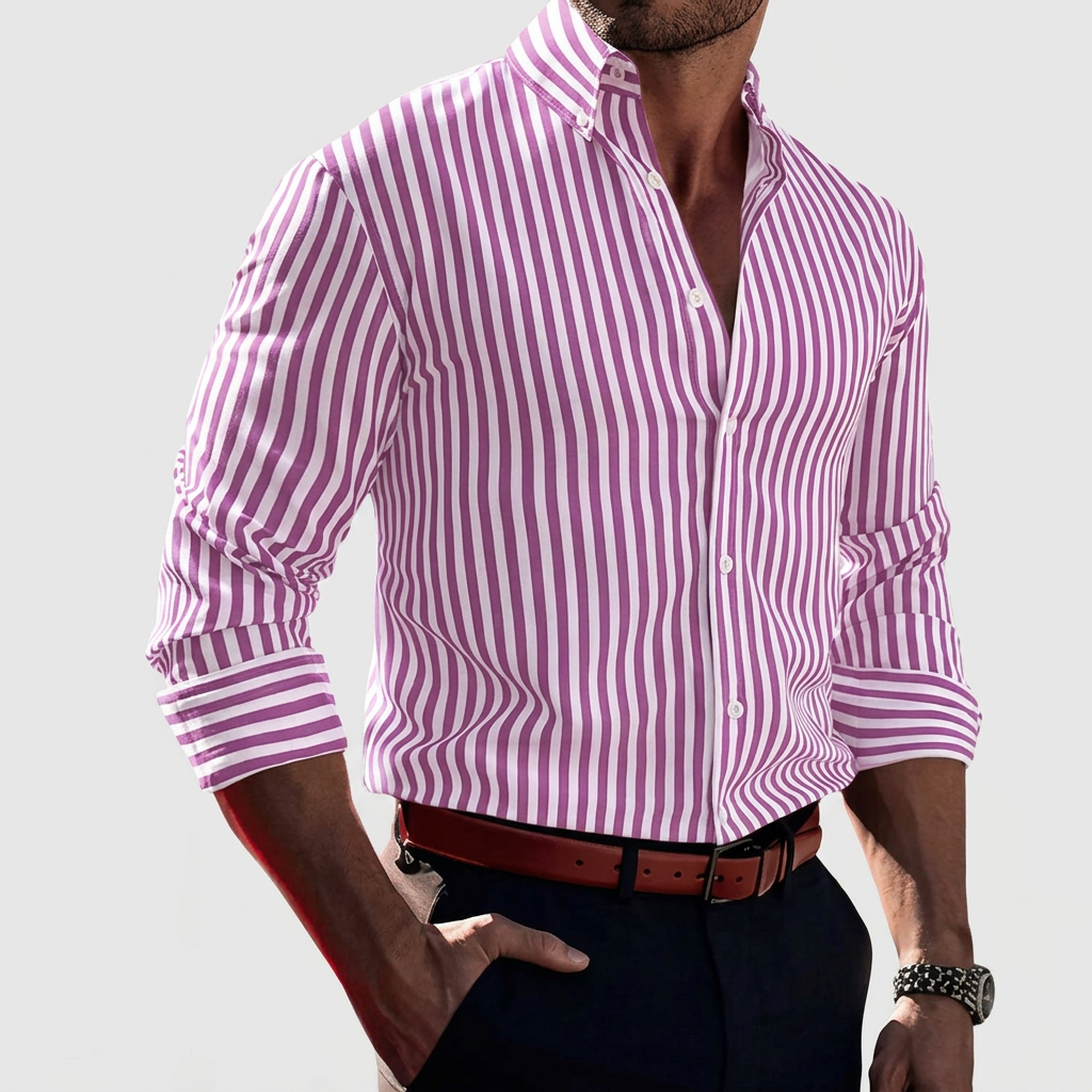 Men's Vertical Striped Shirt