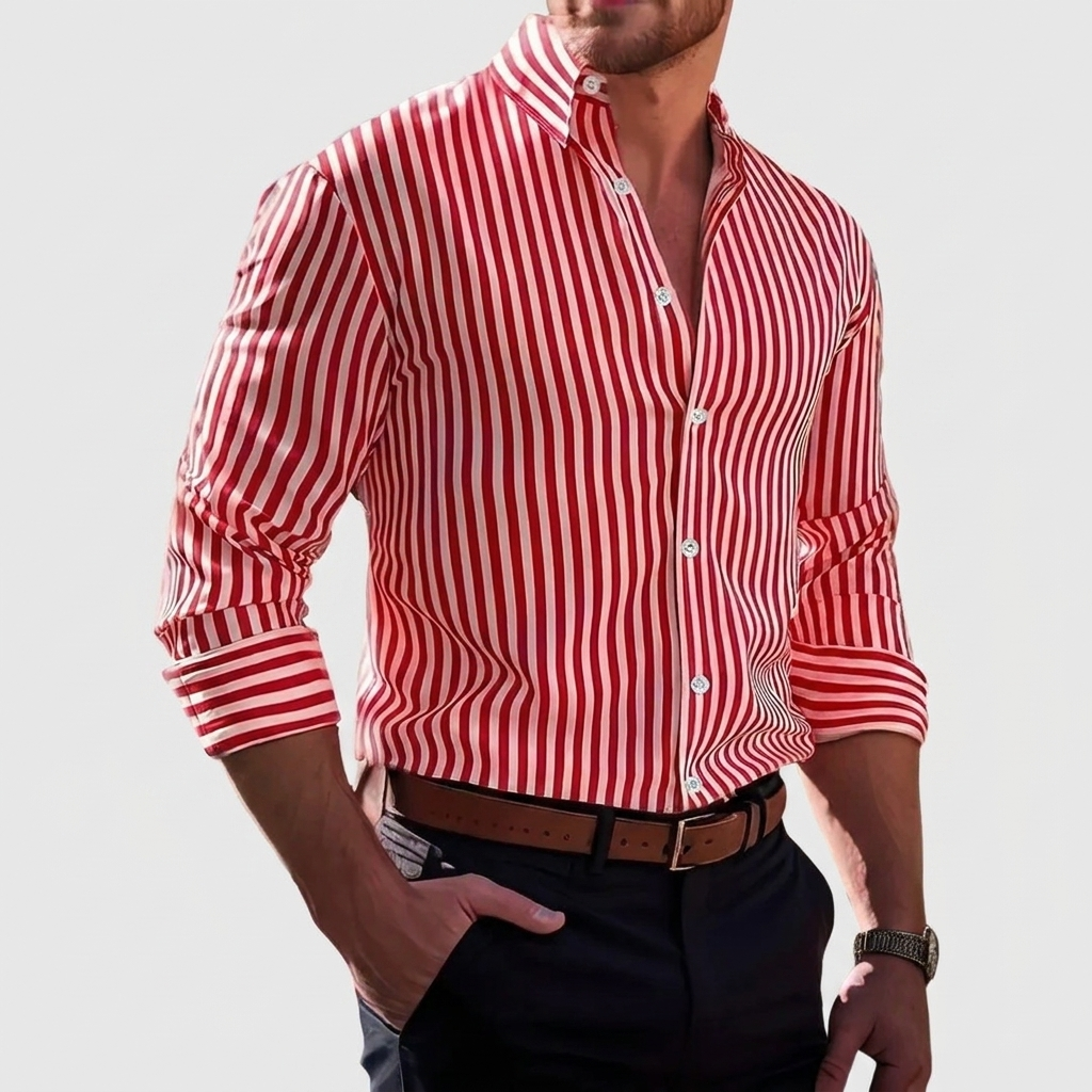 Men's Vertical Striped Shirt