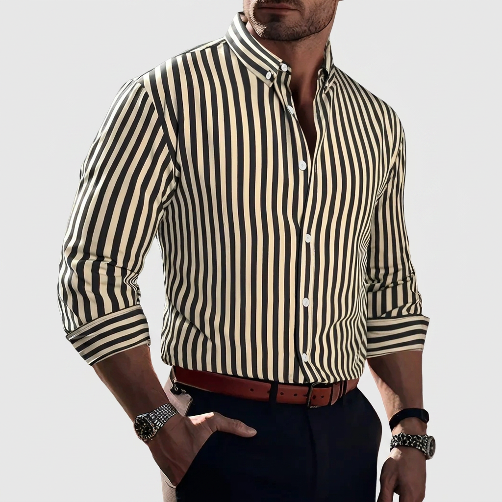 Men's Vertical Striped Shirt