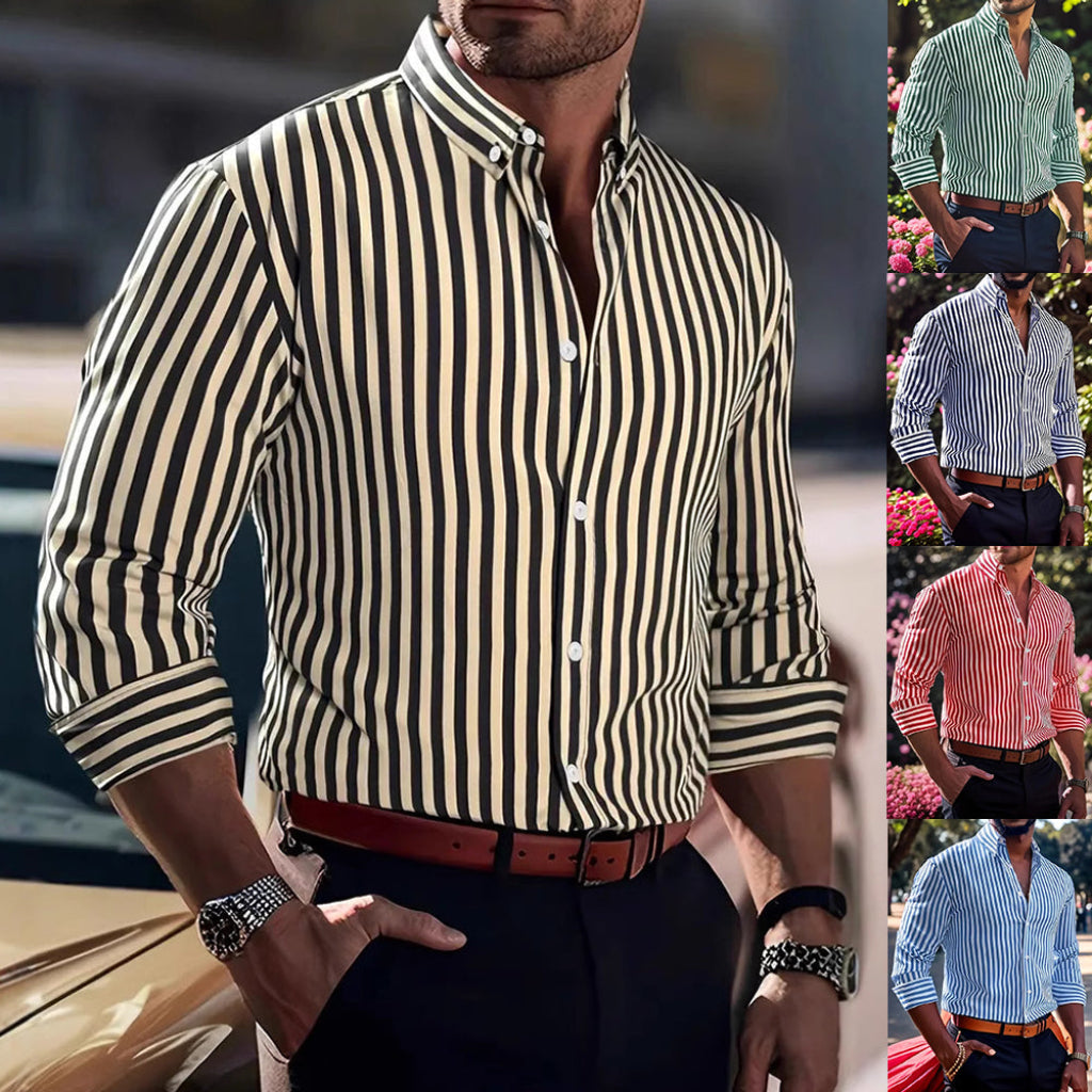 Men's Vertical Striped Shirt