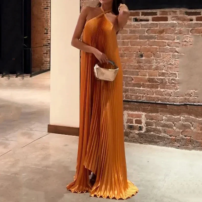 Image of Meredith | Women's Sleeveless A-Line Maxi Dress