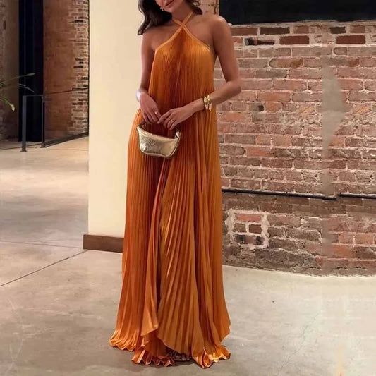 Image of Meredith | Women's Sleeveless A-Line Maxi Dress