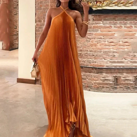 Image of Meredith | Women's Sleeveless A-Line Maxi Dress