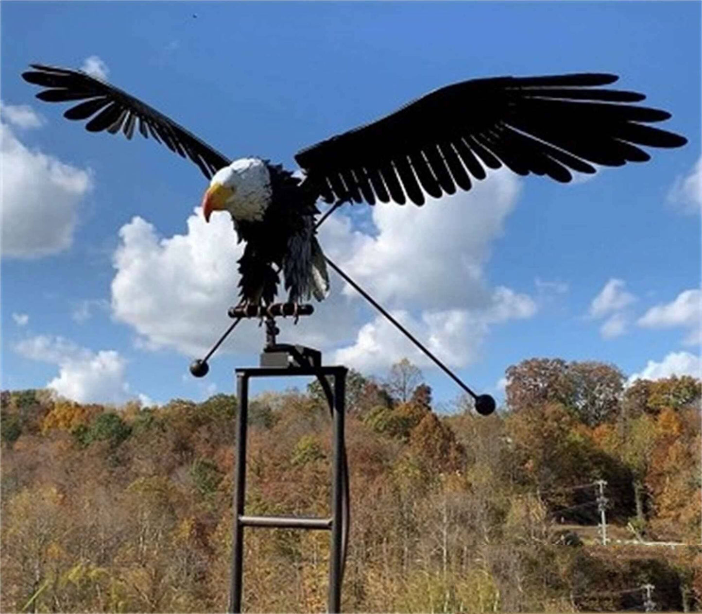 Metal Bird Wind Spinner - Decorative Garden Ornaments