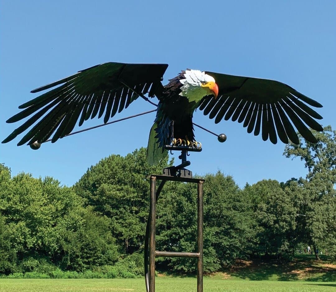 Metal Bird Wind Spinner - Decorative Garden Ornaments