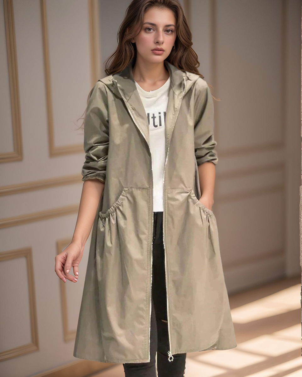 Image of Mia | Women's Longline Hooded Jacket