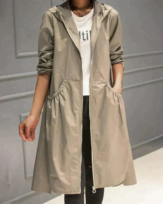 Image of Mia | Women's Longline Hooded Jacket