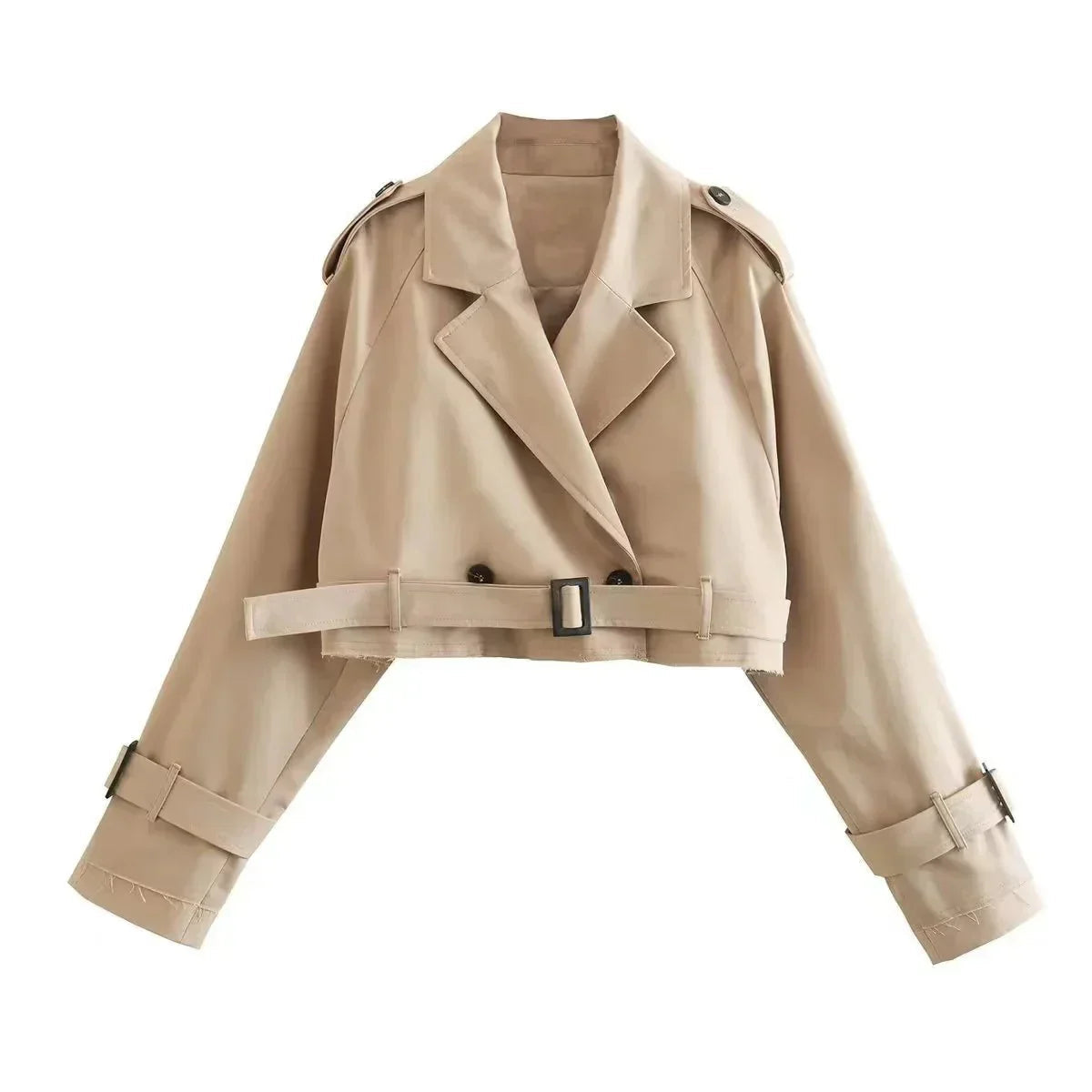 Image of Miley | Women's Cropped Belted Coat