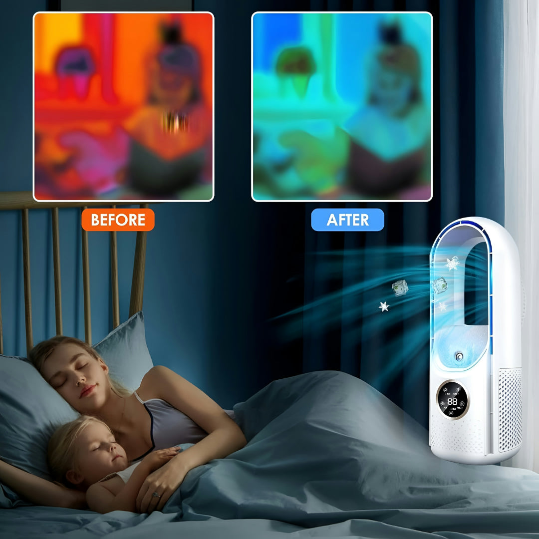Mini Silent Portable Bladeless Air Conditioner for Home and Office