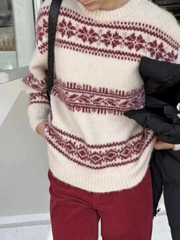 Image of Molly | Women's Fair Isle Crewneck Sweater