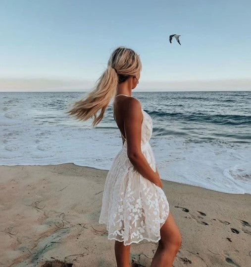 Image of Molly | Women's V-Neck Mini Dress