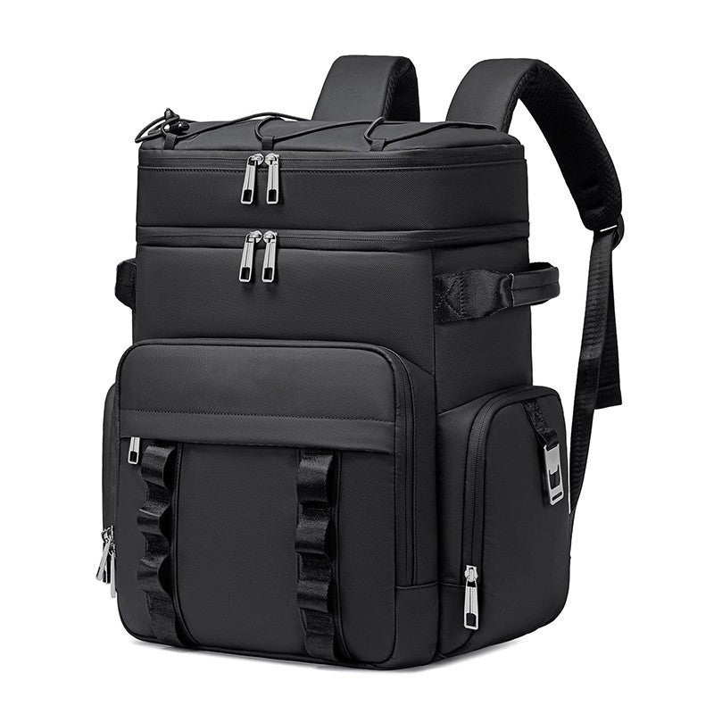 Multifunctional Cooler Backpack with Insulated Interior Compartment and Exterior Pockets