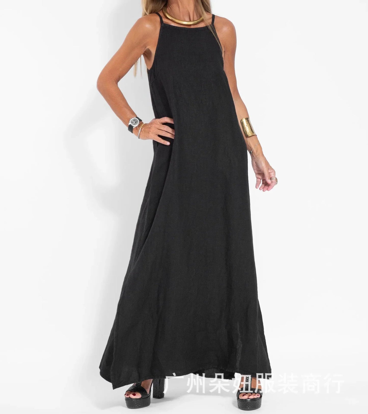 Image of Nancy | Women's Sleeveless Maxi Dress
