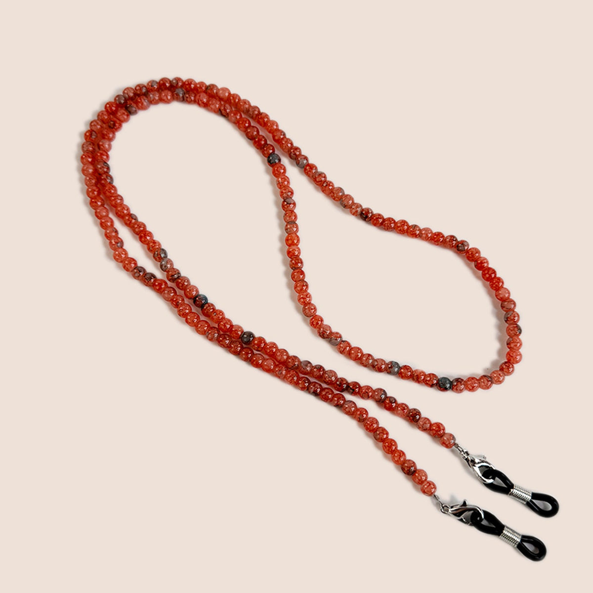 Natural Amethyst Beaded Glasses Chain