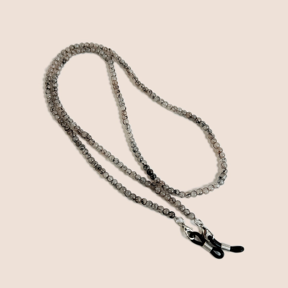 Natural Amethyst Beaded Glasses Chain