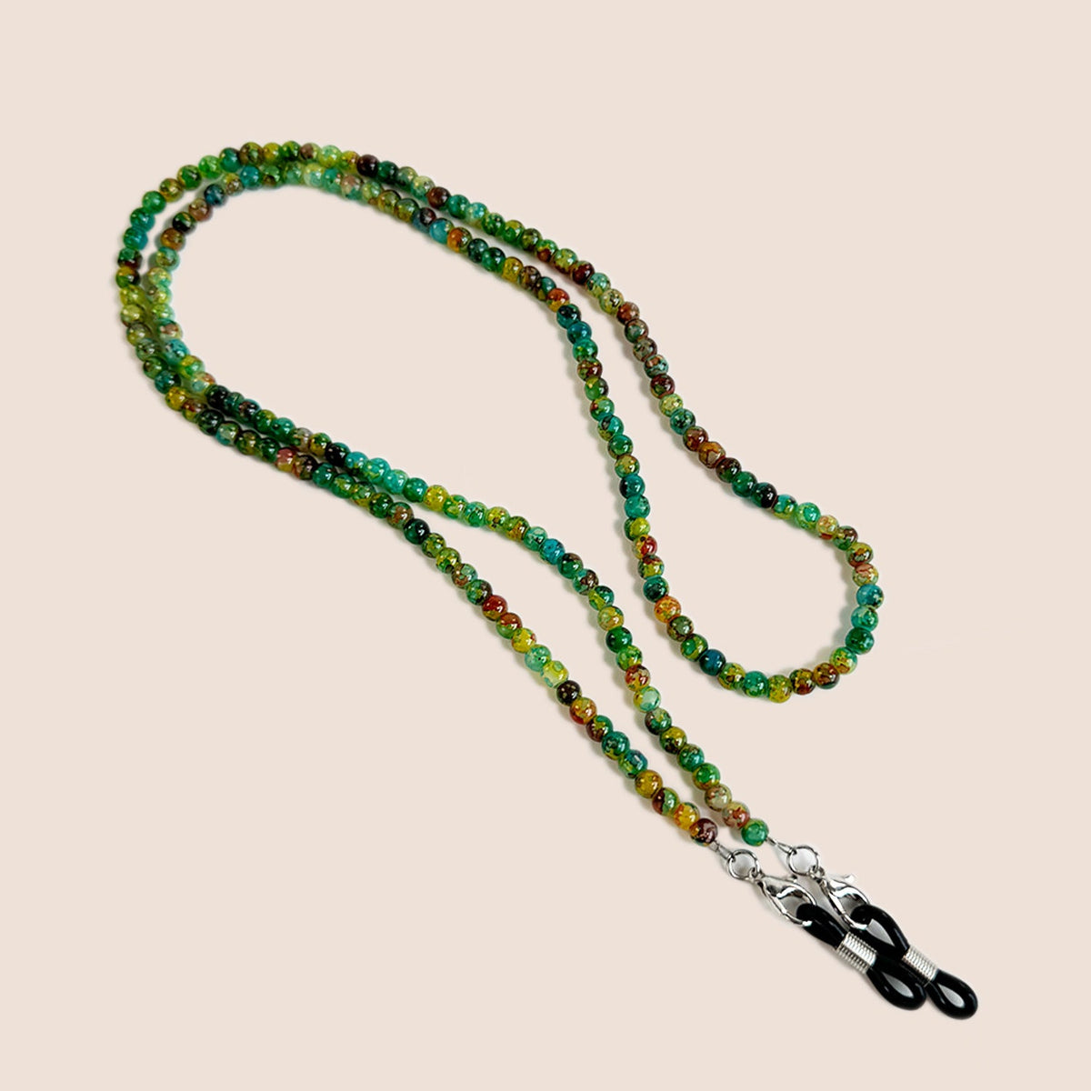 Natural Amethyst Beaded Glasses Chain