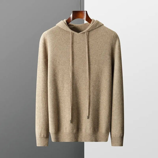 Image of Neil | Men's Long Sleeve Knit Hoodie