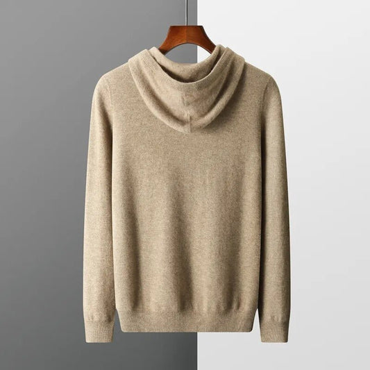 Image of Neil | Men's Long Sleeve Knit Hoodie